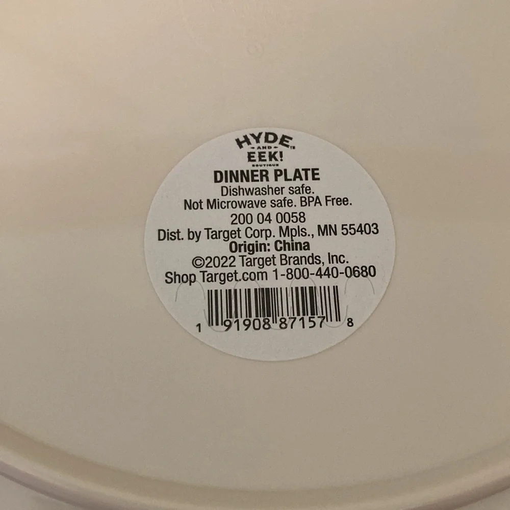 Target Hyde and Eek Halloween 2022 Melamine Kid Plate Bowl and Cup